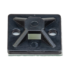 Montaje-Sujetador Adhesivo STRONGHOLD de 4 Vías de 1" x 1" x 1/4", Color Negro,  Nylon 6.6 Retardante de Llamas V-2, Paquete de 100pz