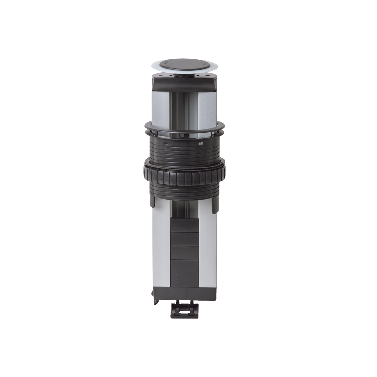 Teleblock Simon K45 para Voz, Datos, Multimedia o Contactos Eléctricos / Capacidad para 5 Módulos K45 / Apertura Automática con Tapa Abatible / Instalación en Mobiliario de Oficina o Comercial / (KTLE205CY)