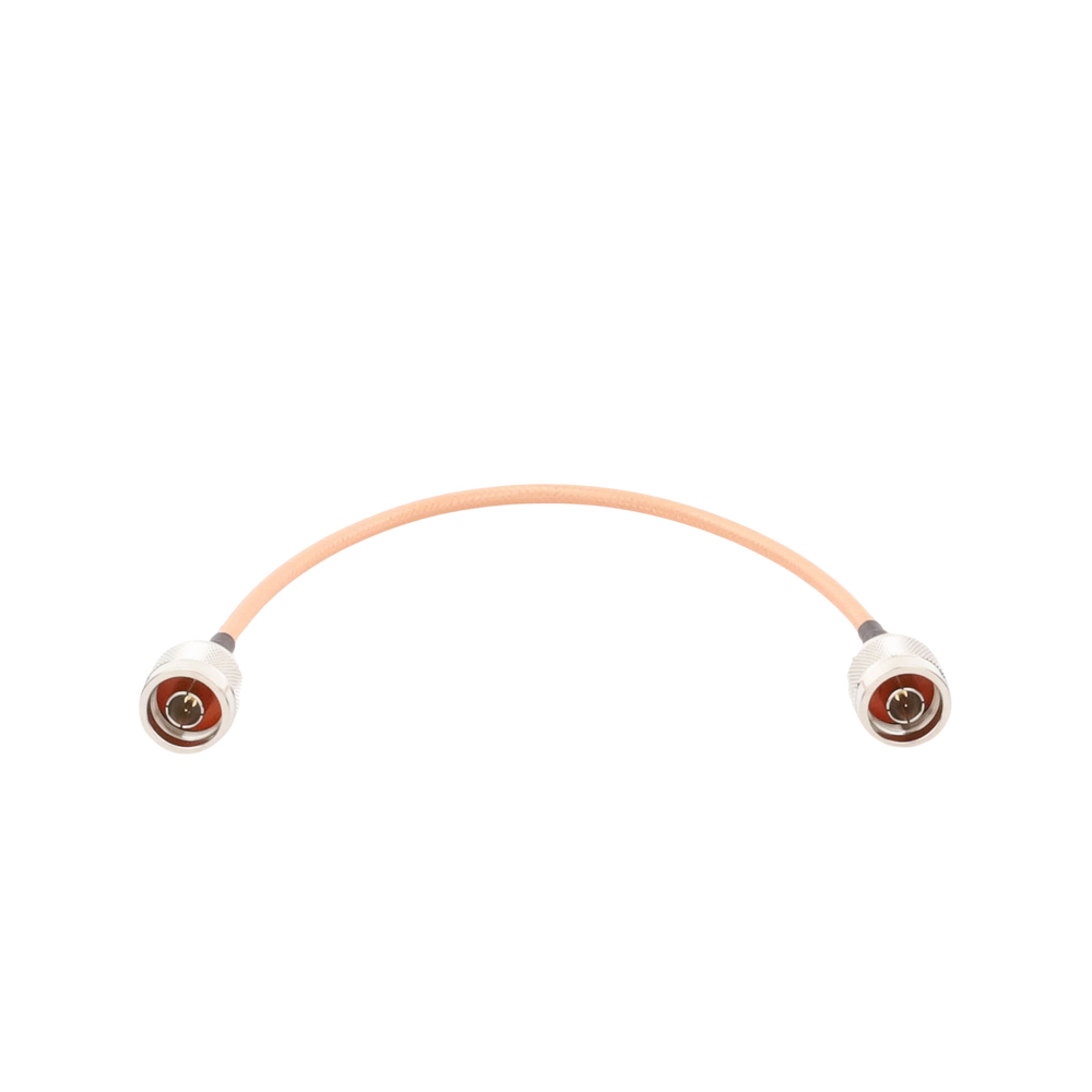 Jumper con Cable LP142 de 30 cm (11.81 pulgadas), con Conectores N Macho a N Macho.
