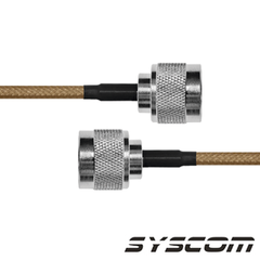 Jumper de cable coaxial de 60 cm, con Conectores N Macho ambos extremos