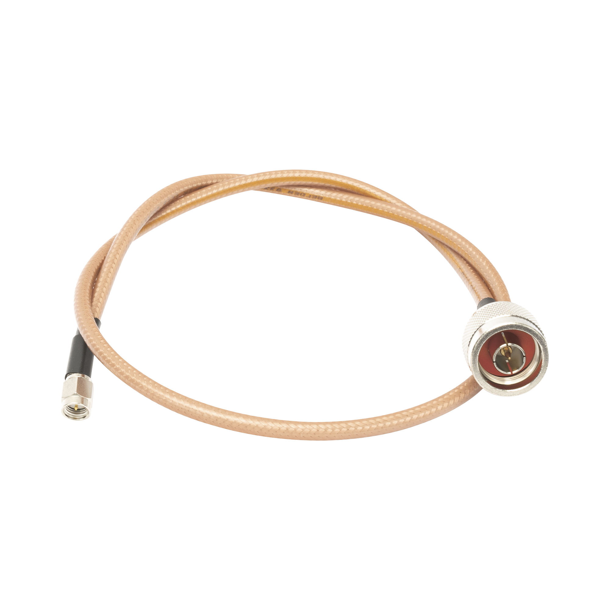 Jumper con Cable LP142 de 60 cm (23.62 Pulgadas), con Conectores N Macho a SMA Macho (Hasta 8 GHz).