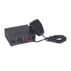 Sirena Vehicular de 100W de Potencia, Con Switch Giratorio de 6 posiciones y Micrófono Integrado de Uso Rudo