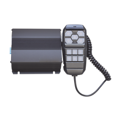 Sirena Vehicular de 100W de Potencia, Incluye Controlador Unimando Para Control de Tonos, 4 Salidas Auxiliares y Microfono