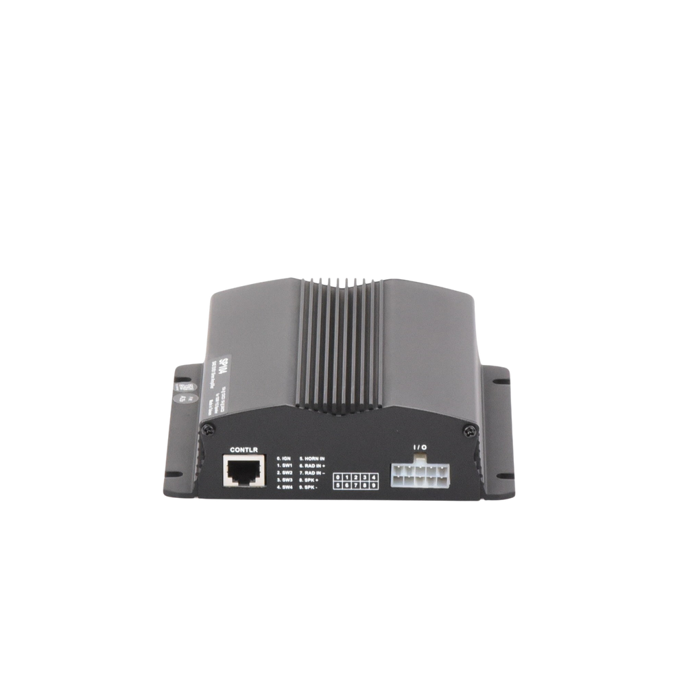 Sirena Vehicular de 100W de Potencia, Incluye Controlador Unimando Para Control de Tonos, 4 Salidas Auxiliares y Microfono