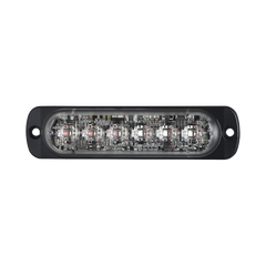 Luz Auxiliar de 12 LED, Ambar/Blanco, Lente Transparente, SAE
