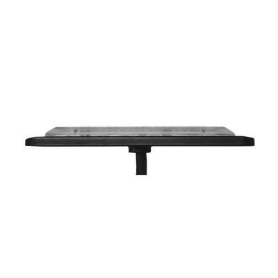 Luz Auxiliar de 12 LED, Rojo/Claro, SAE, Bisel Negro, Lente Transparente
