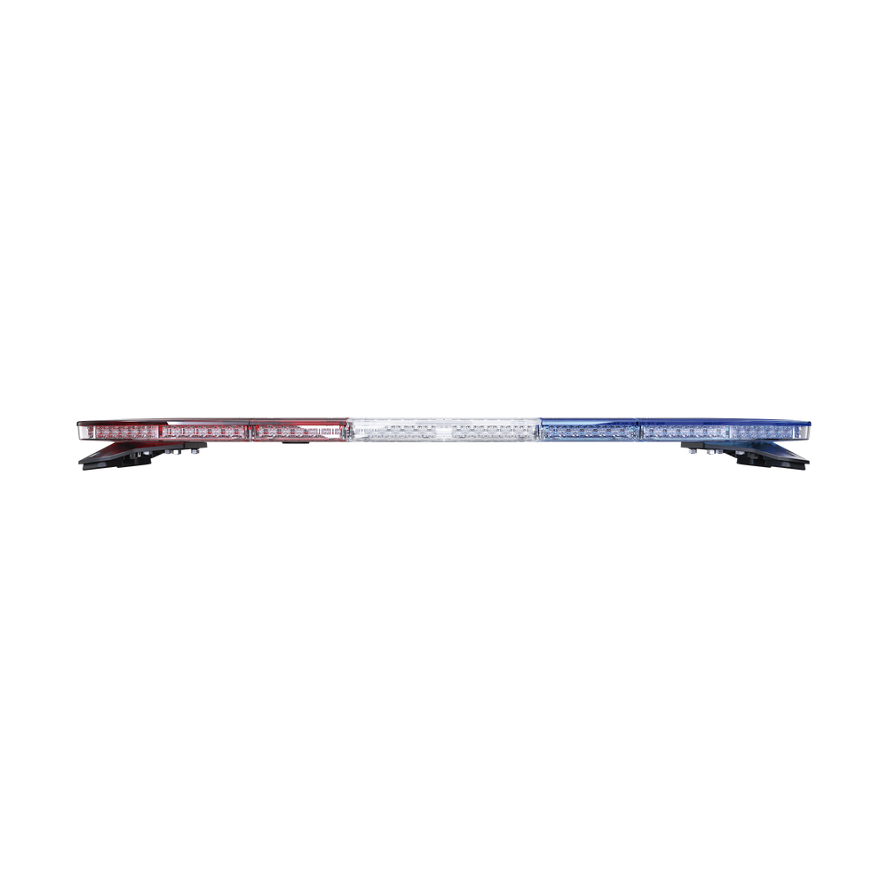 Barra de luces de 48", 216 LED, Dual Color, Programable, Rojo/Azul/Ámbar/Claro, Ideal para Equipar Unidades de Seguridad Publica con Domos Rojo, Claro y Azul