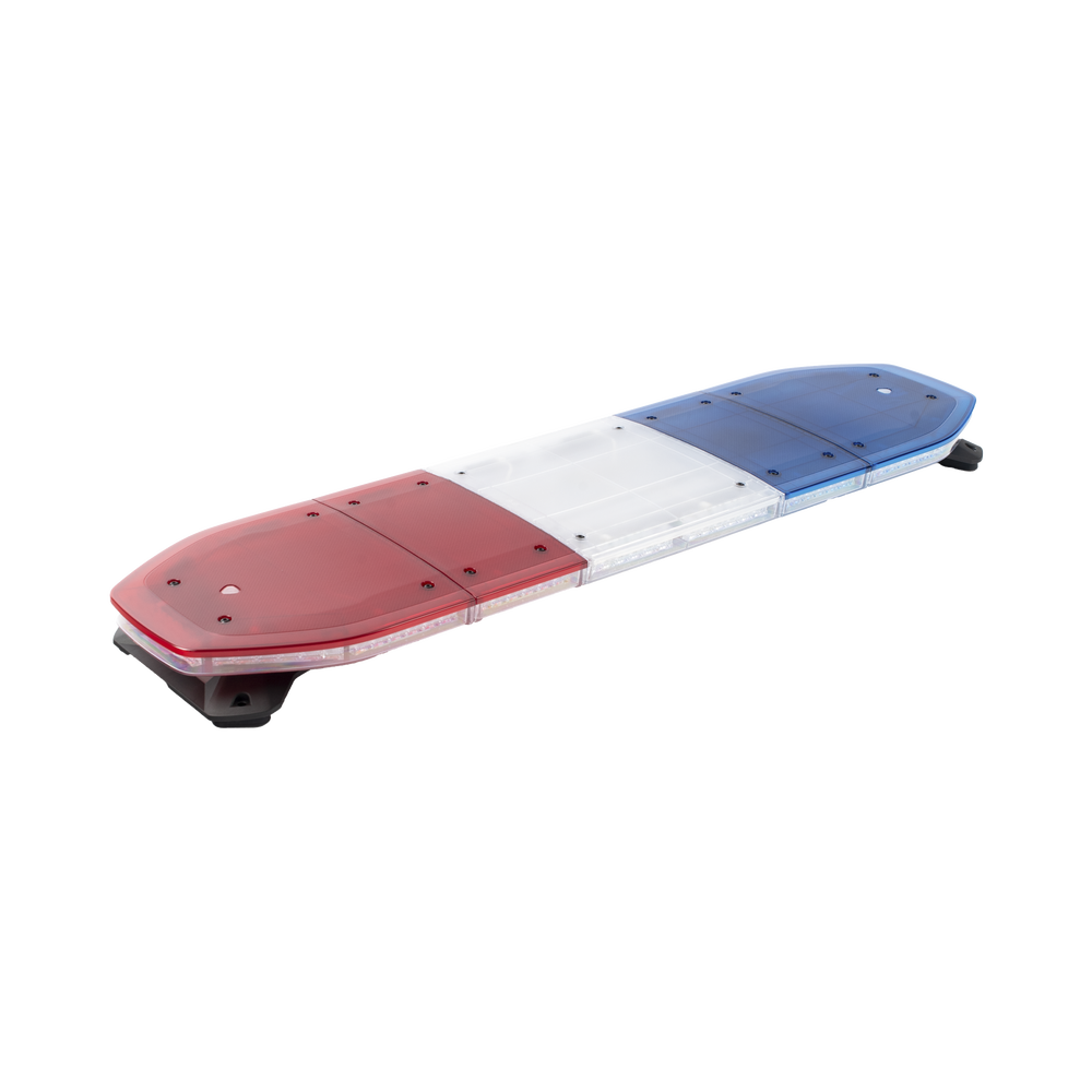 Barra de luces de 48", 216 LED, Dual Color, Programable, Rojo/Azul/Ámbar/Claro, Ideal para Equipar Unidades de Seguridad Publica con Domos Rojo, Claro y Azul