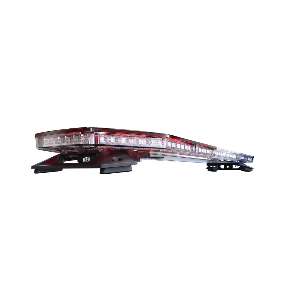 Barra de luces de 48", 216 LED, Dual Color, Programable, Rojo/Azul/Ámbar/Claro, Ideal para Equipar Unidades de Seguridad Publica con Domos Rojo, Claro y Azul