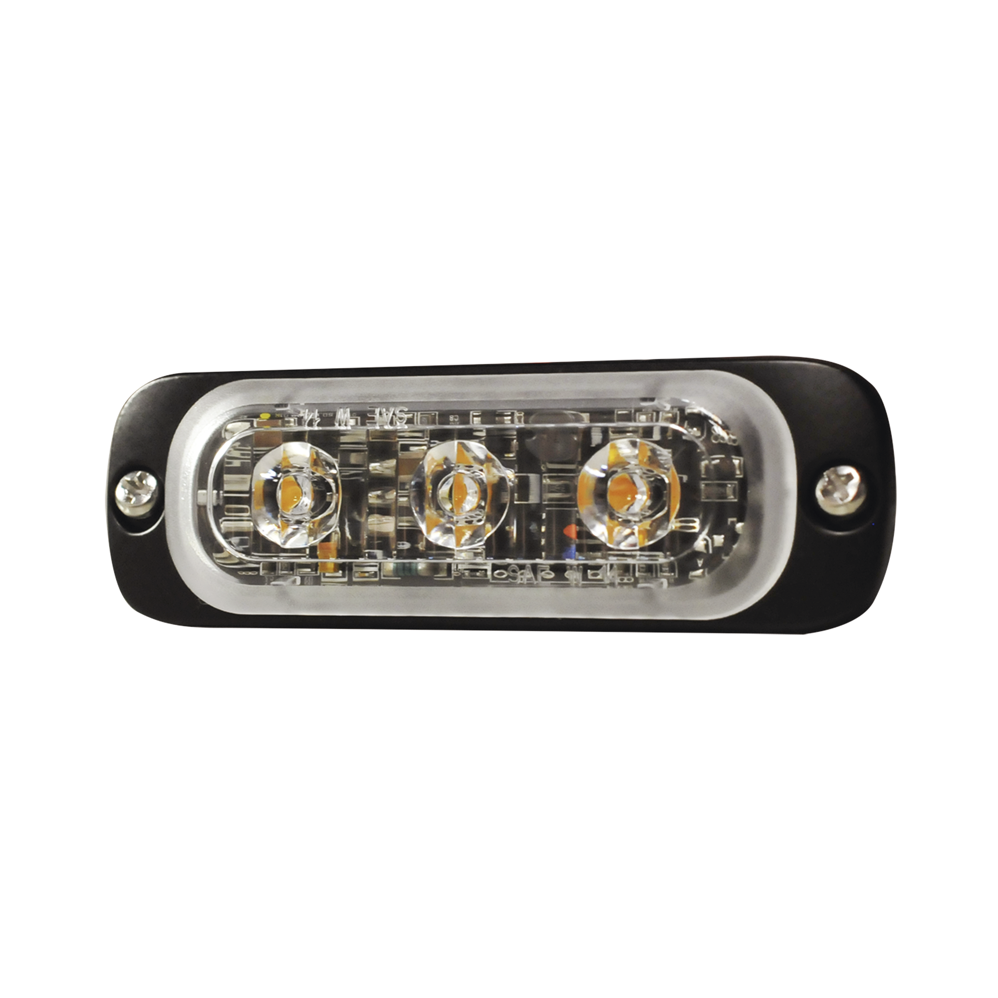 Luz Auxiliar de 3 LED, Azul, Lente Transparente, SAE