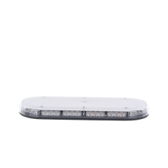 Mini Barra de Luces 42 LED, Ambar/Blanco, 15 Pulgadas, Montaje Fijo Con Tornillos, 12-24 Vcd, Lente transparente, SAE