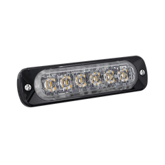 Luz Auxiliar de 6 LED, Azul, Lente Transparente, SAE