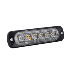 Luz Auxiliar de 6 LED, Azul, Lente Transparente, SAE