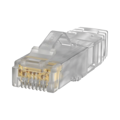 Plug RJ45 Cat6A, Para Cable UTP de Calibre 26 AWG, Chapado en Oro de 50 Micras, Paquete de 100 Piezas