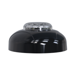 Estrobo Oculto de 12 LED, Rojo/Azul, Lente Transparente, Bisel Negro