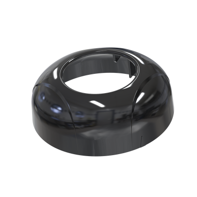 Estrobo Oculto de 12 LED, Brida negra, 12 Vcd, Rojo/Azul, Lente transparente