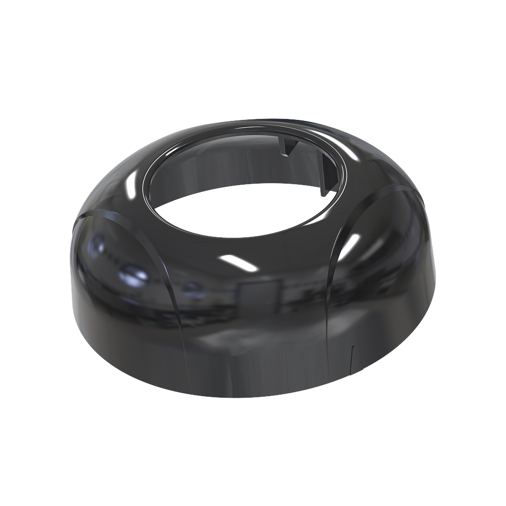 Estrobo Oculto de 12 LED, Brida negra, 12 Vcd, Clara, Lente transparente