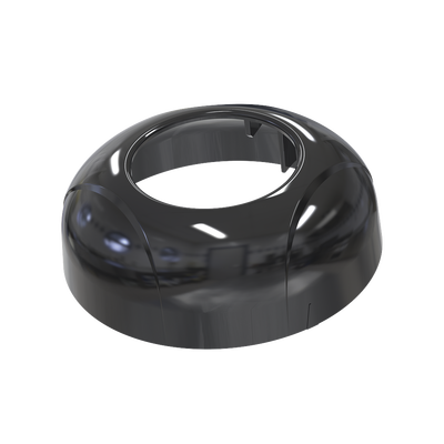 Estrobo Oculto de 12 LED, Brida negra, 12 Vcd, Clara, Lente transparente