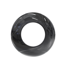 Estrobo Oculto de 12 LED, Brida negra, 12 Vcd, Clara, Lente transparente
