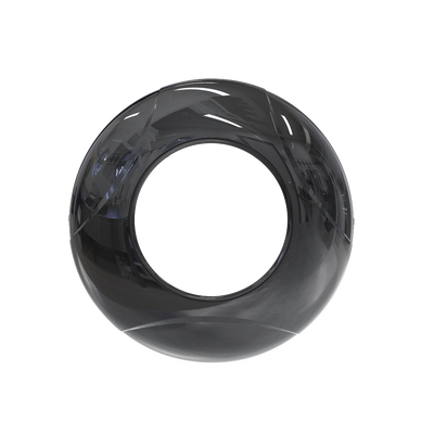 Estrobo Oculto de 12 LED, Brida negra, 12 Vcd, Clara, Lente transparente