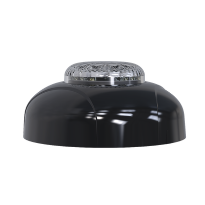 Estrobo Oculto de 12 LED, Brida negra, 12 Vcd, Clara, Lente transparente