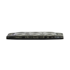 Luz Auxiliar de 3 LED, Ambar, Lente Transparente, SAE