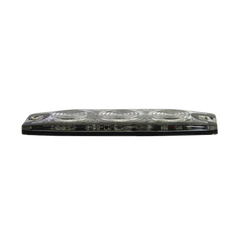 Luz Auxiliar de 3 LED, ámbar, SAE Clase I, Lente transparente