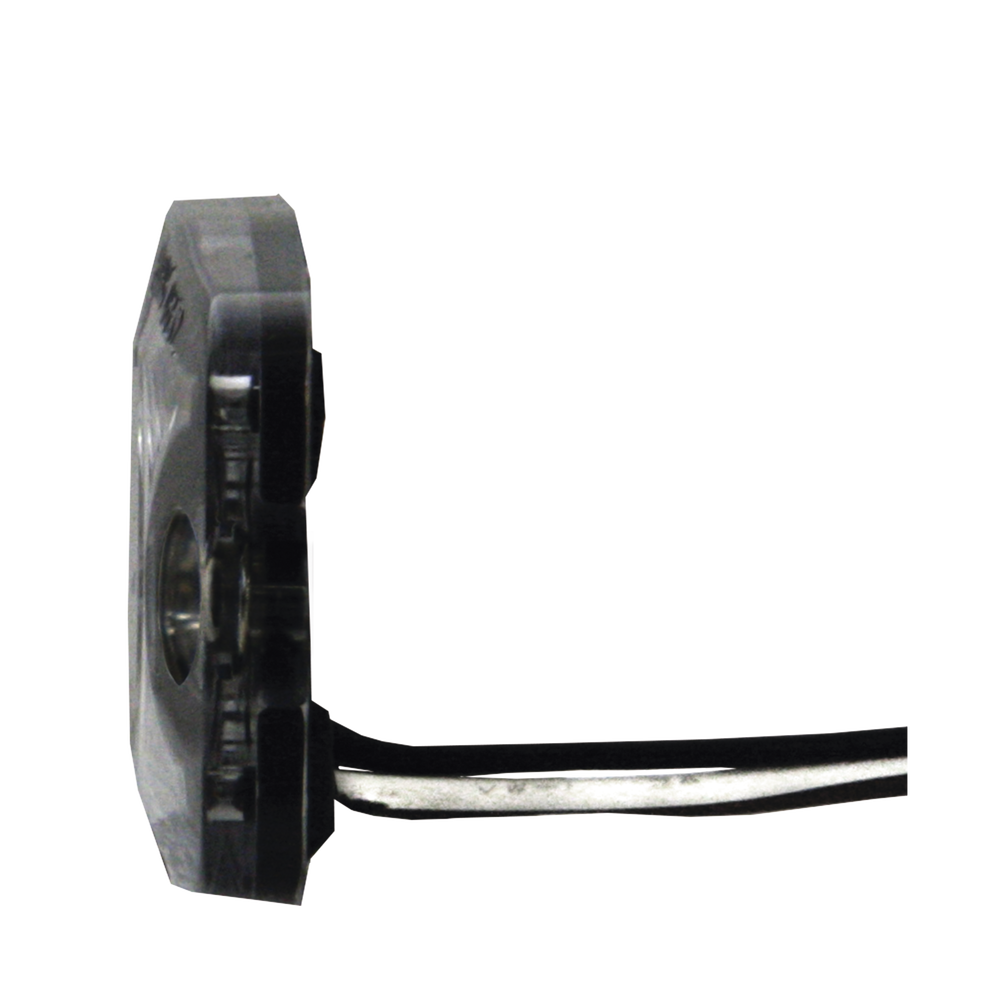 Luz Auxiliar de 3 LED, Ambar, Lente Transparente, SAE