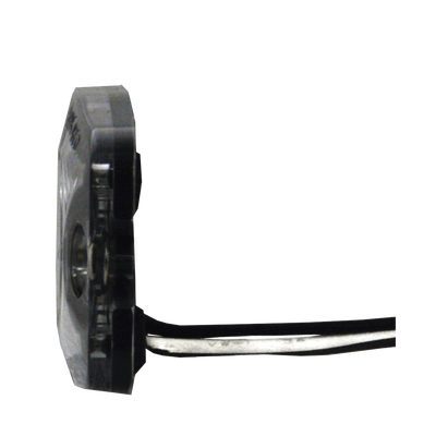 Luz Auxiliar de 3 LED, ámbar, SAE Clase I, Lente transparente