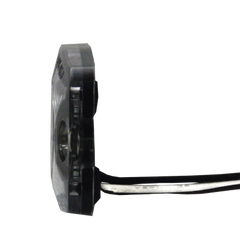 Luz Auxiliar de 4 LED, ámbar, SAE Clase I, Lente transparente