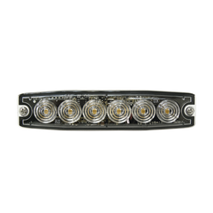 Luz Auxiliar de 6 LED, ámbar, SAE Clase I, lente transparente