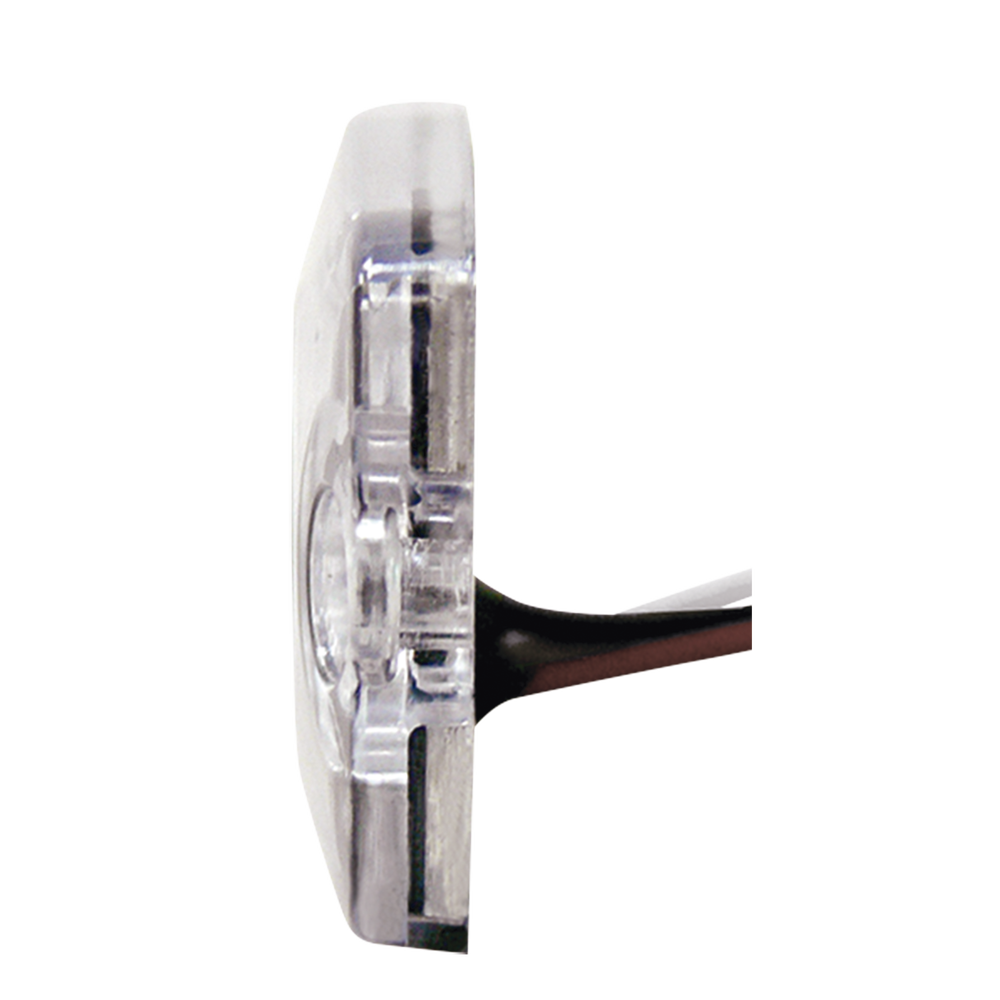 Luz Auxiliar de 6 LED, Ambar, lente Transparente, SAE