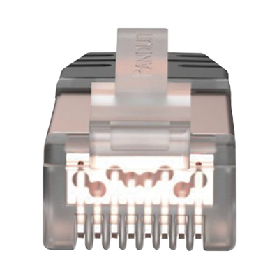 Plug RJ45 Cat6 Blindado, Para Cable Calibre 24-26 AWG, Chapado en Oro de 50 micras, Paquete de 100 piezas
