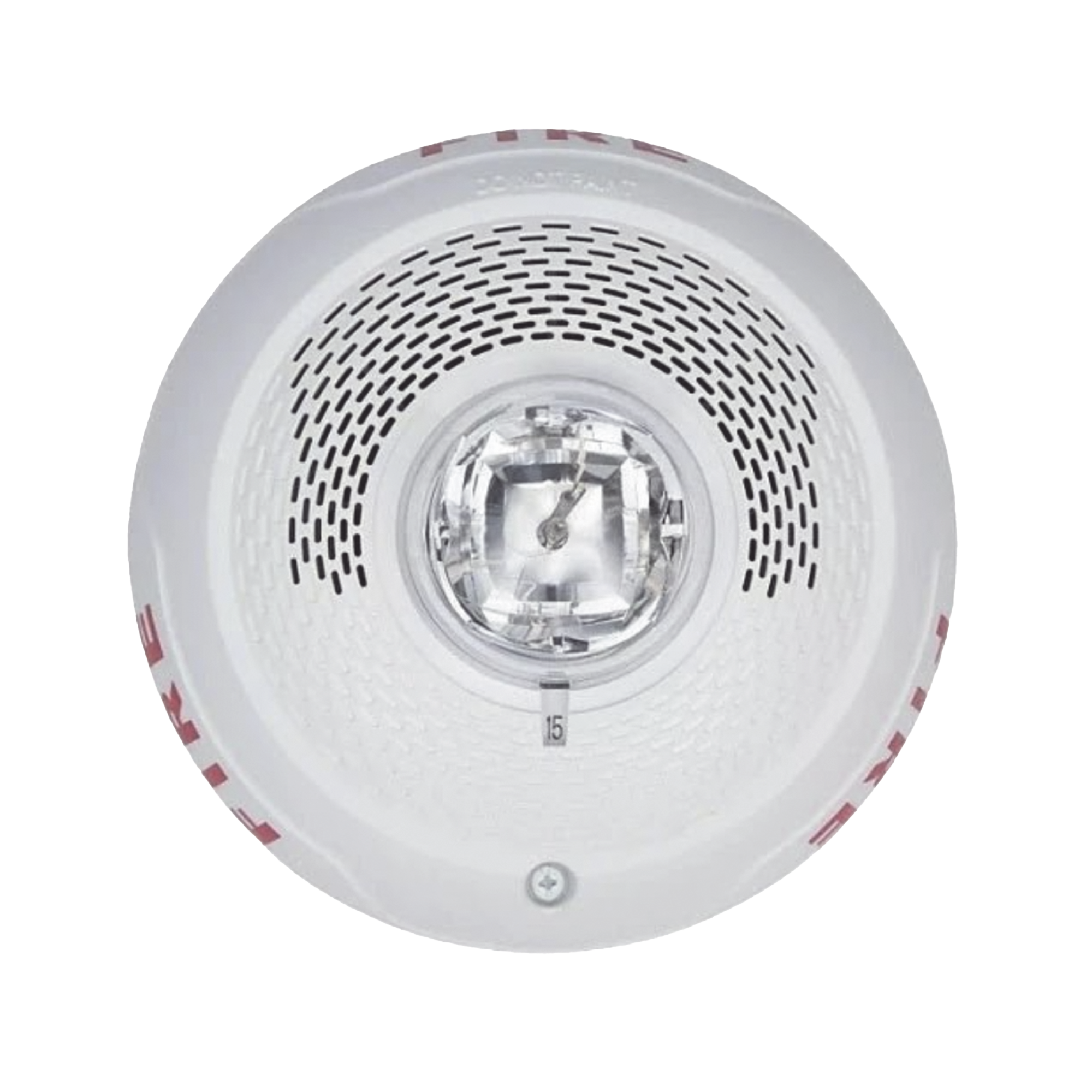 Bocina con Lámpara Estroboscópica, Montaje en Techo, Color Blanco, Nuevo Diseño Moderno y Elegante y Menor Consumo de Corriente