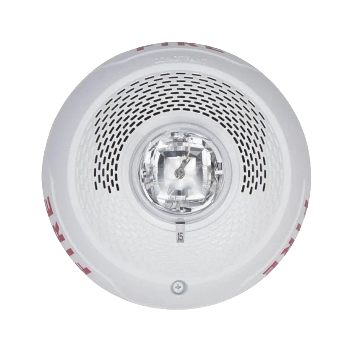 Bocina con Lámpara Estroboscópica, Montaje en Techo, Color Blanco, Nuevo Diseño Moderno y Elegante y Menor Consumo de Corriente