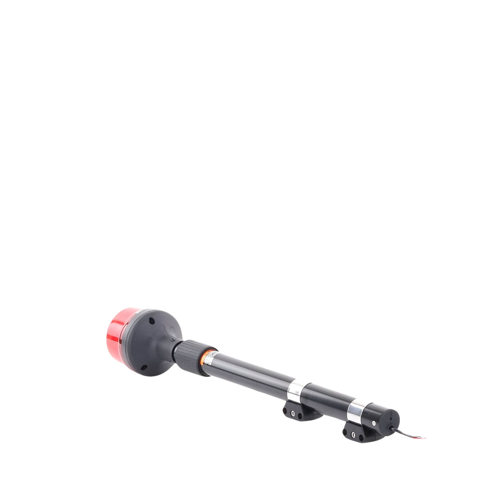 Luz Telescopica para Motocicletas de 8 LED, Rojo, Lente Rojo, SAE