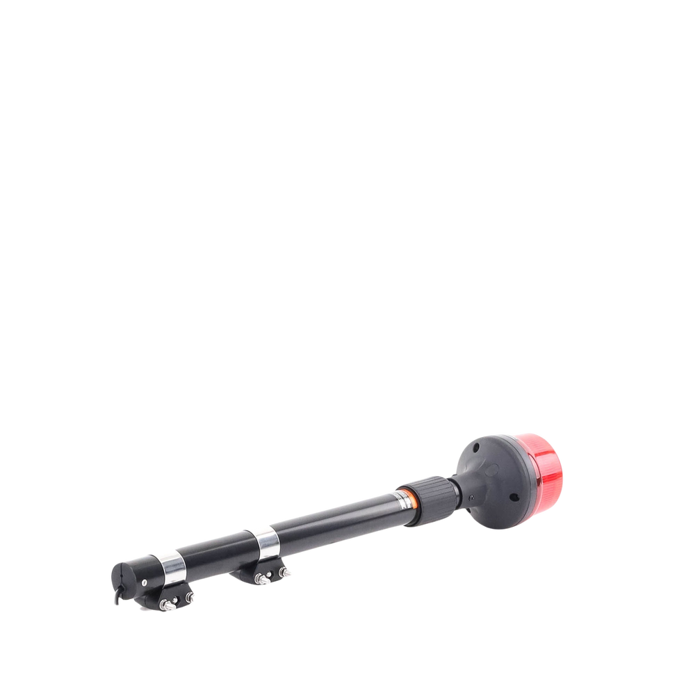 Luz Telescopica para Motocicletas de 8 LED, Rojo, Lente Rojo, SAE