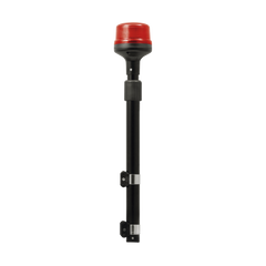 Luz Telescopica para Motocicletas de 8 LED, Rojo, Lente Rojo, SAE