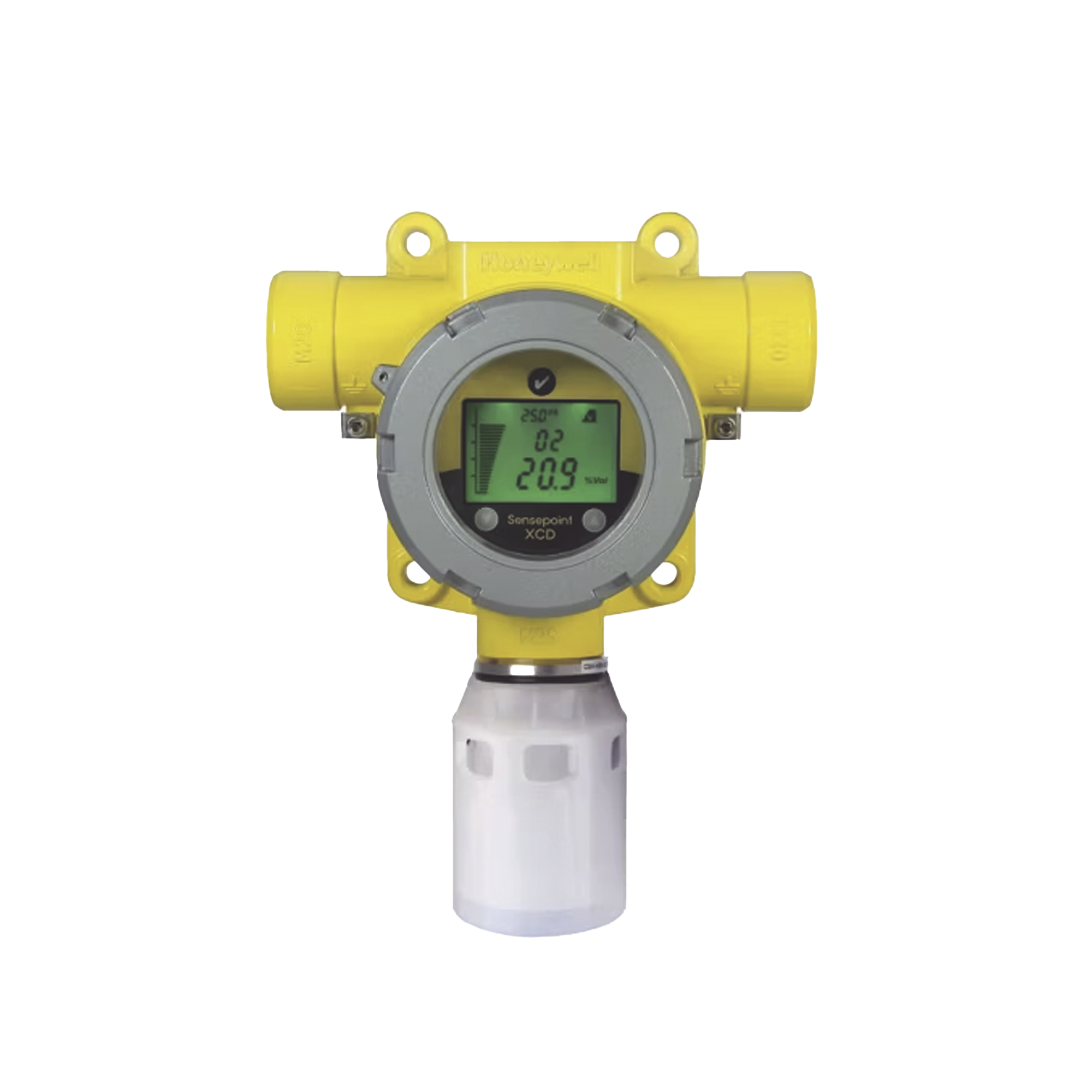 Detector Industrial De Gas, Con Sensor Infrarrojo De Dióxido De Carbono (CO2) 0 a 2,0 % v/v, Salida 4-20 mA, Certificación UL/c-UL/INMETRO, Entradas 2x3/4" NPT, Carcasa Pintado De Aluminio Grado Marino, Protección Contra Intemper