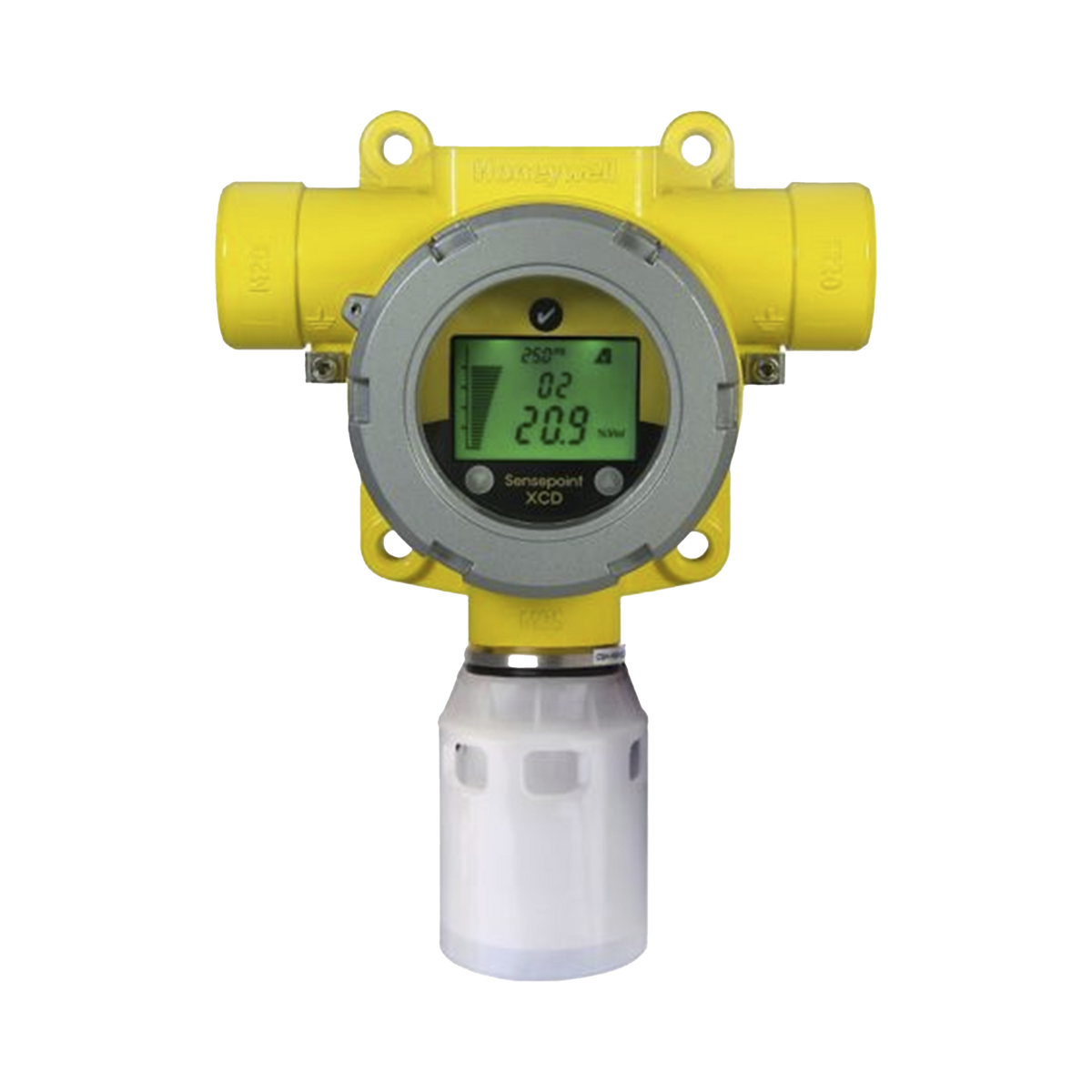 Detector De Gas Fijo, Con Sensor De Oxigeno EC 0-25% V/V,  Salida Modbus y 4-20 mA, Certificación UL/c-UL/INMETRO, Entradas 2x3/4" NPT, Carcasa Pintado De Aluminio Grado Marino LM25, Rango de Gas Fijo, Serie Sensepoint