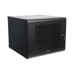 Gabinete de Pared con Puerta Perforada, 635mm de Profundidad, 9U Rack de 19 in, Acero Reforzado