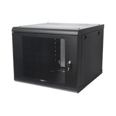 Gabinete de Pared con Puerta Perforada, 635mm de Profundidad, 9U Rack de 19 in, Acero Reforzado