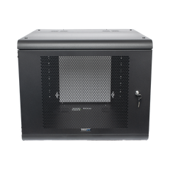 Gabinete de Pared con Puerta Perforada, 635mm de Profundidad, 9U Rack de 19 in, Acero Reforzado