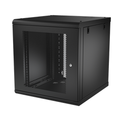 Gabinete de Pared 12U de 635 mm de Profundidad, Rack de 19 in en Acero Reforzado: Compacto y Resistente para Soluciones Profesionales
