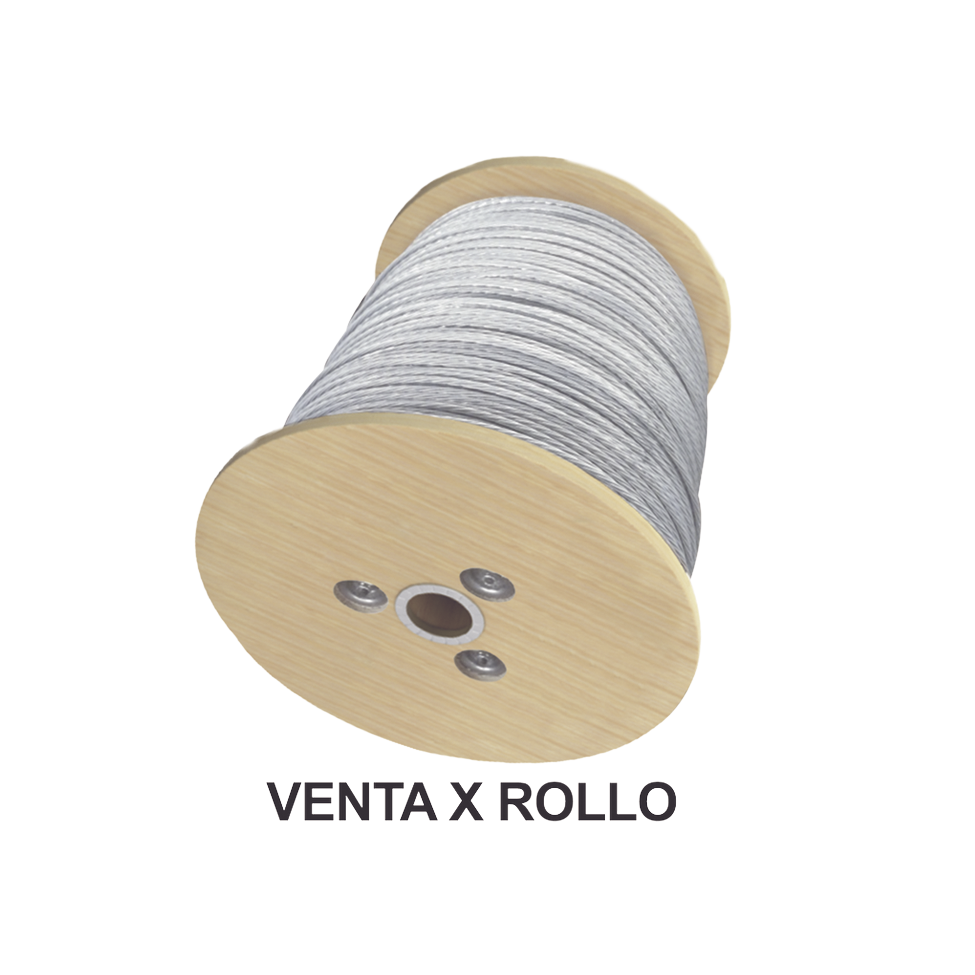 Cable de Retenida de 1/4", Resistencia 2154 Kg, 7 hilos (Carrete de 1500 metros).