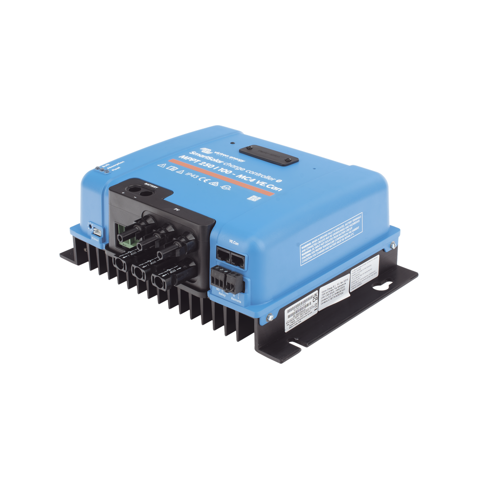 SmartSolar MPPT 250/100-MC4. Controlador Solar MPPT 100A, Voltaje: 48 Vcc. Para uso con Inv. Cargadores Victron
