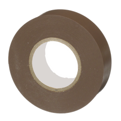 Cinta Eléctrica STRONGHOLD para Aislar, de PVC, Uso General Reparación y Mantenimiento, Grosor de 0.18mm (7 mil), Ancho de 19mm, y 20.12m de Largo, Color Café