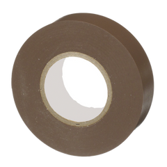 Cinta Eléctrica STRONGHOLD para Aislar, de PVC, Uso General Reparación y Mantenimiento, Grosor de 0.18mm (7 mil), Ancho de 19mm, y 20.12m de Largo, Color Café