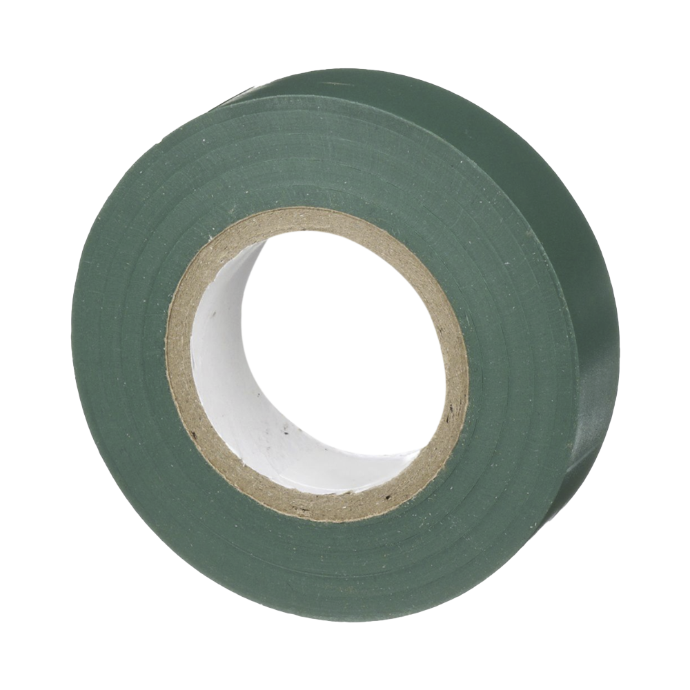 Cinta Eléctrica STRONGHOLD para Aislar, de PVC, Uso General Reparación y Mantenimiento, Grosor de 0.18mm (7 mil), Ancho de 19mm, y 20.12m de Largo, Color Verde