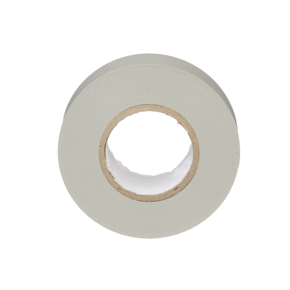 Cinta Eléctrica STRONGHOLD para Aislar, de PVC, Uso General Reparación y Mantenimiento, Grosor de 0.18mm (7 mil), Ancho de 19mm, y 20.12m de Largo, Color Gris